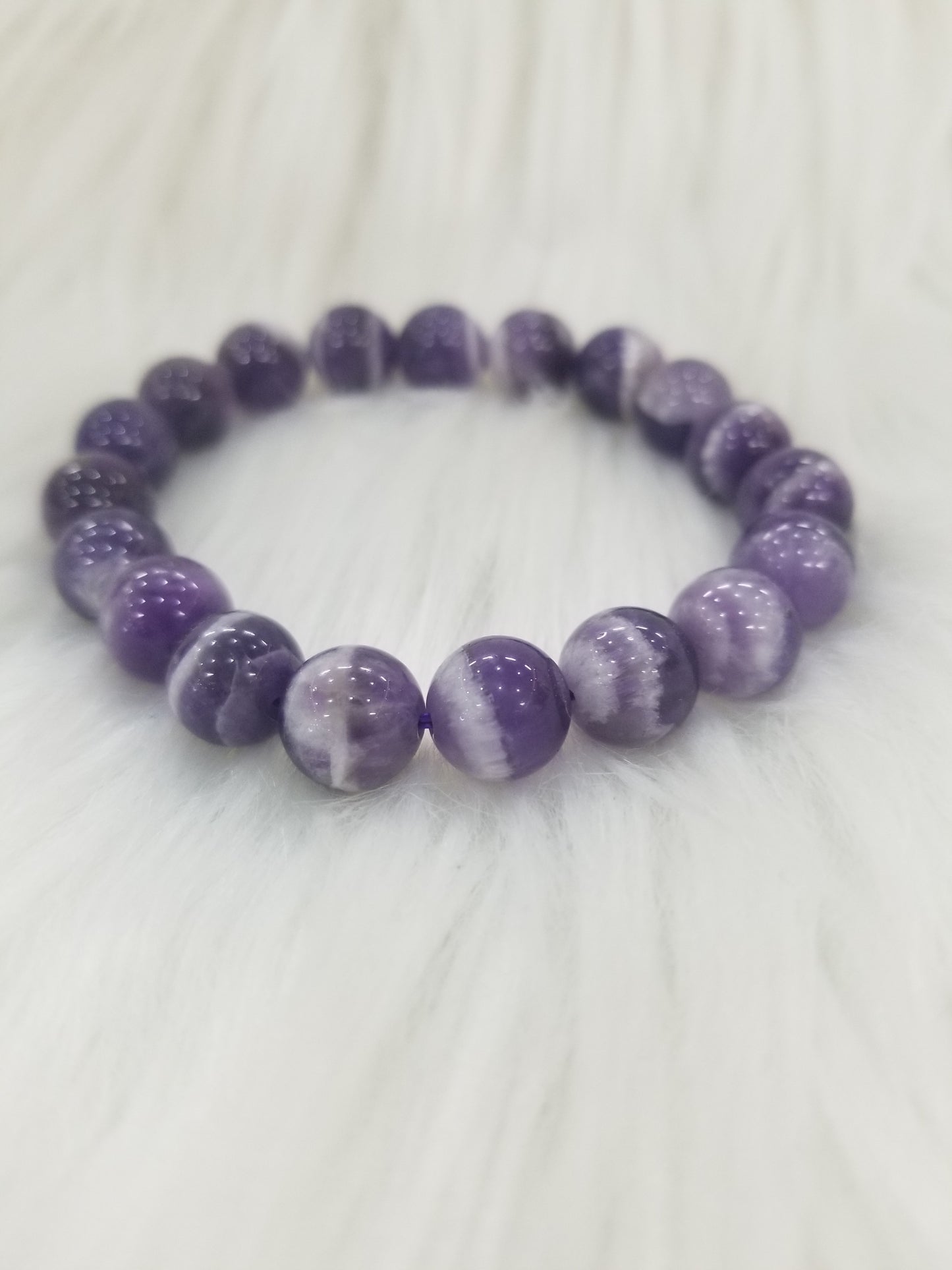 Dream Amethy Beads Bracelet - Aurora purple